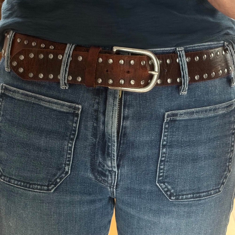 Studded Leather Belt